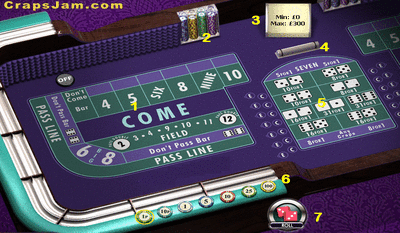 Craps Table Layout